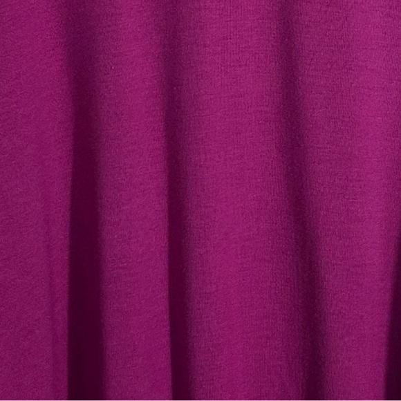 Soft Surroundings Madeline v-neck top, size L, pink, asymmetric, fall, autumn - Picture 3 of 10